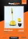 Royalford Toilet Brush With Holder- Rf11189 Light-Weight Toilet Brush Perfect For Cleaning Indian And Western Style Toilets Cleaning Brush With Long Handle Yellow And Black