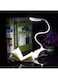 Beauenty - USB ABS Touch Sensor Clip LED Table Lamp White 5x12centimeter