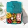 Essen - Tritan Bento Lunch Box for Kids Girls - Teal Unicorn