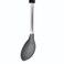 Tramontina Since 1911, Made In Brazil Utilita Gray Nylon Serving Spoon With Stainless Steel Shank And Black Polypropylene Handle
