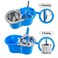 HYX Spin Mop Bucket System, 360 Spin Mop &amp; Bucket Floor Cleaning Mop Bucket With 2 Microfiber Replacement Head Refills