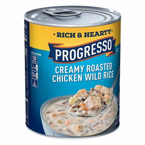 Progresso Creamy Roasted Soup Chicken Wild Rice 524 Gram