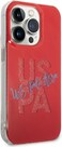 CG Mobile U.S. Polo Glitter Script Card Case For iPhone 15 Pro Max (Red)