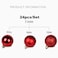 Generic-24pcs/lot 3/4/6cm Christmas Tree Decor Ball Bauble Xmas Party Hanging Ball Ornament Decorations for Home Christmas Decorations Red 4M
