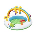 Buy Bestway Rainbow Go And Grow Inflatable Baby Activity Gym BW52239 Multicolour 91x56cm in UAE