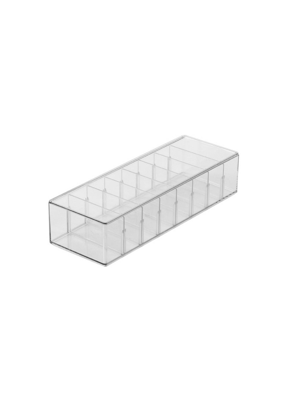 Homesmiths Storage Bin with Divider &amp; Lid 26.6 x 9 x 58 cm