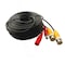 Tomvision - 30m Black BNC Security Camera Video Cable for All HD CCTV DVR Surveillance System High Quality RG59 plug DC power to BNC video camera extension cable