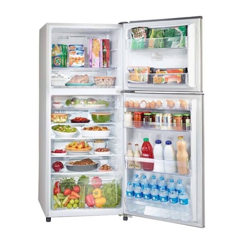 Toshiba Refrigerator No Frost - 350 Liter - Silver - GR-EF37-J-SL