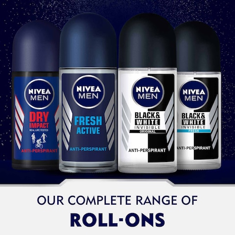 NIVEA MEN Antiperspirant Roll-on for Men Fresh Active Fresh Scent 50ml