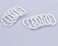 Generic Kidcia Pack Of 12 Pcs White Plastic C Shape Shower Bathroom Curtain Hook
