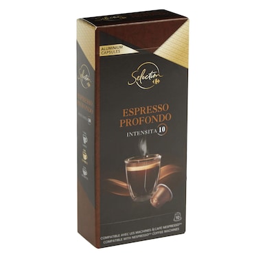 كارفور كبسولات قهوة مكثفة متوافقة مع إسبريسو 10 قطع