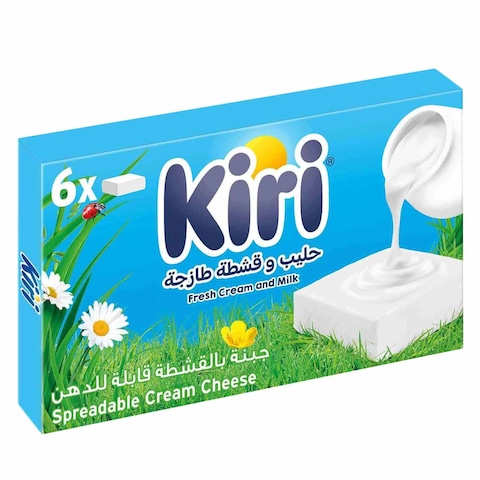 Kiri Spreadable 6 Portions Squares Cream Cheese  100g