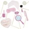 Ginger Ray Gold Foiled Pamper Party Photo Booth Props 10-Pieces- Pink