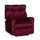 In House Velvet Rocking Recliner Chair - Burgundy - AB011