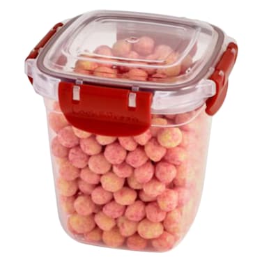 Dunya 30831 Master Square Deep Food Storage Container 575ml Red/Clear