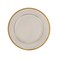 Royalford Premium Bone China Plates, 10.5" Flat Dinner Plate, Rf10464, Round Shape Plate With Elegant Golden Border, Ideal For Dinner, Lunch, Breakfast, Parties &amp; More