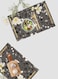 Lowha Decorative Acrylic Serving Tray With Gold Metal Handles And Terrazzo Design 20x30 cm