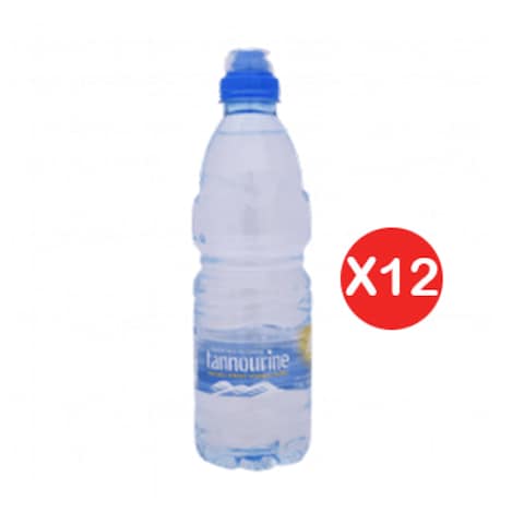 Tannourine Mineral Sport Water Bottle 500ML X Pack Of 12