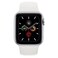Apple Watch Series 5 GPS 44mm Silver Aluminium Case with White Sport Band (MWVD2AE/A)