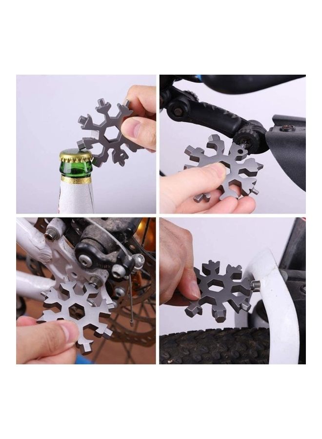 Wtrtr 19-In-1 Stainless Steel Snowflake Multi-Tool