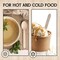 Lavish 200 Pcs Eco-Friendly Everyday Use Bamboo Disposable Wooden Spoons Set