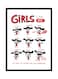 Spoil Your Wall Girls Behavior Poster With Frame Red/White/Black 40x55cm