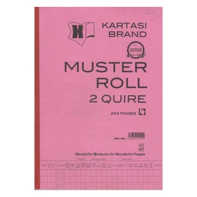 KARTASI MUSTER ROLL A4 2QUIRE