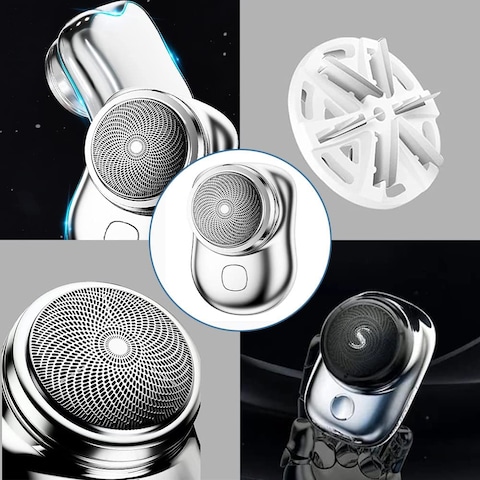Generic Mini-Shave Portable Electric Shaver, 2023 New Upgrade Mini Electric Razor Shavers For Men, Rechargeable Shaver Easy One-Button Use Suitable For Home, Car, Travel, Christmas And New Year Gifts