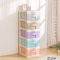 Ex Five-Layer Storage Box Plastic Drawer Storage Cabinet Baby Clothes Multi-Color