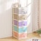 Ex Five-Layer Storage Box Plastic Drawer Storage Cabinet Baby Clothes Multi-Color
