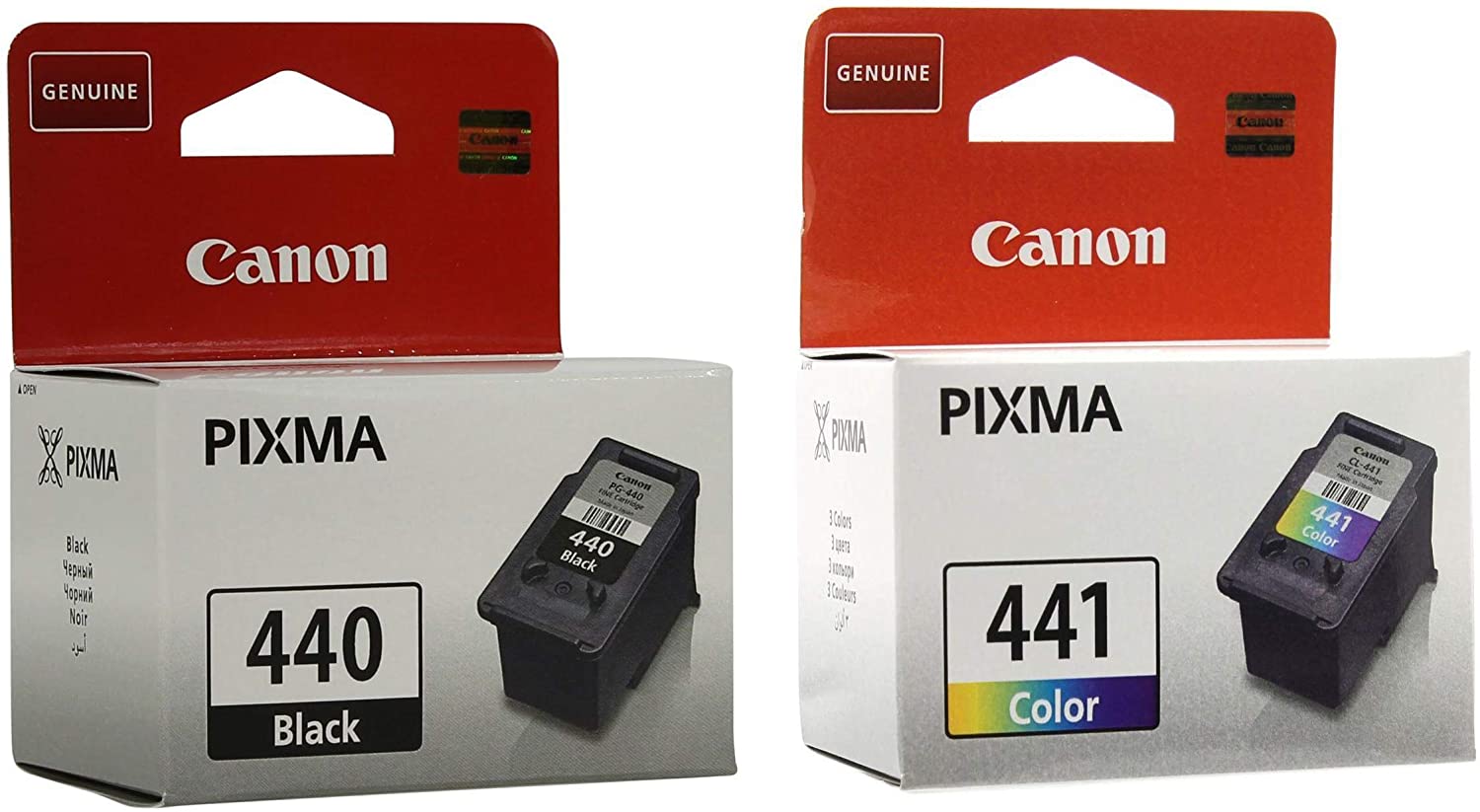 Canon 440 Black 441 Tricolor Ink Cartridges