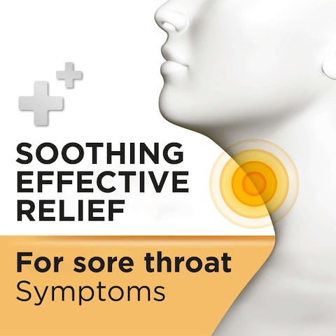 Strepsils Warm Ginger Fast Effective Relief from the Symptoms of Sore Throats 16 Lozenges