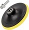 AL ARQAM 5 Inch(125mm) Hook and Loop Buffing Pad for Sanding Discs, Rotary Backing with M14 Drill Attachment Adapter Soft Foam Layer