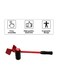 Generic 5-Piece Furniture Lifter Slider Set Red 32x9centimeter