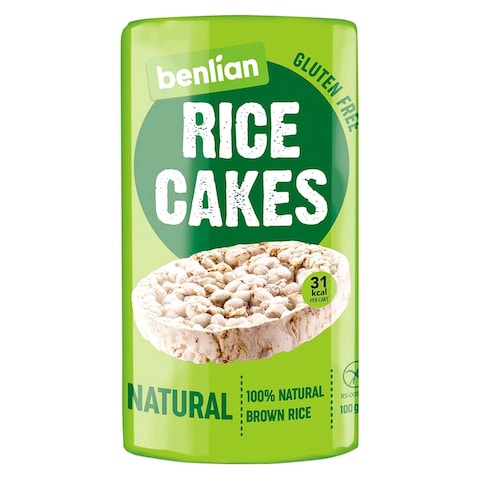 Buy Benlian Gluten-Free Natural Rice Cakes 100g in UAE