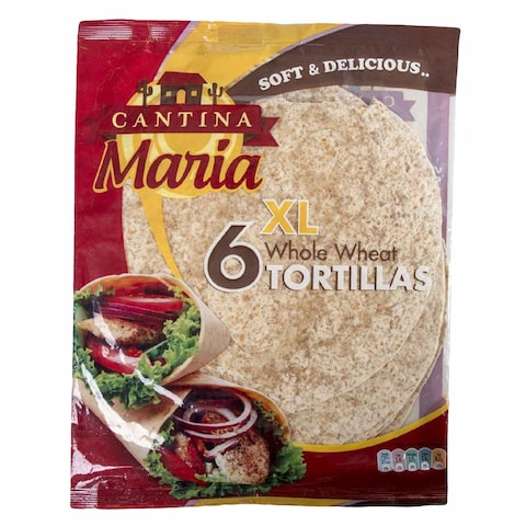 Buy Cantina Maria XL Whole Wheat Flour Tortillas 360g in Kuwait