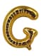Party Time G Letter Foil Balloon 16Inch