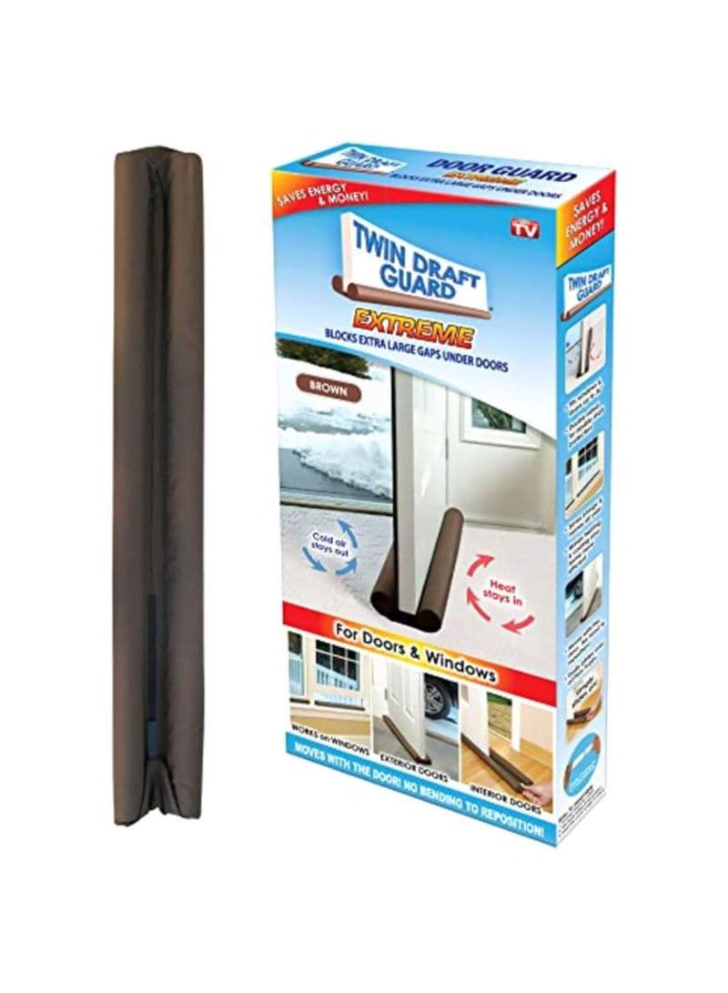 Buy Generic - Twin Draft Guard Extreme in Brown - Energy Saving Under ...