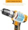 Ingco CIDLI20012, 20V Cordless Drill, 45NM Electric Drill, 18+1+1 Position Power Drill Driver, 0.8-10mm Chuck, Hammer Drill Kit With 2 Battery Pack, 1 Fast Charger, LED
