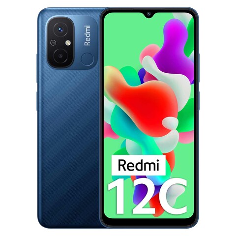 Xiaomi Redmi 12C 3GB 64GB 4G Dual SIM Smartphone 6.71 Inch Blue