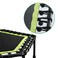 YALLA HomeGym Exercise Trampoline with Adjustable Handrail Bar, Indoor And Outdoor for Adults &amp; Kids