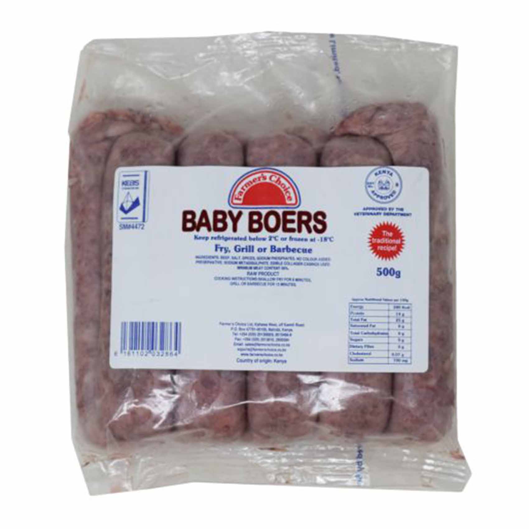Farmer&#39;s Choice Baby Boers Beef 500g