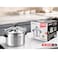 STARGOLD Aluminum Pressure Cooker Unique Pressure Indicator Durable Aluminum Alloy Fast And Energy Efficient Pressure Cooker With Firm Handles 9Liters Silver