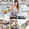10pcs Kitchen Utensil Set, Silicone Heat Resistant Kitchen Cooking Utensils Baking Tool Tongs ladle Gadget(Multicolour)