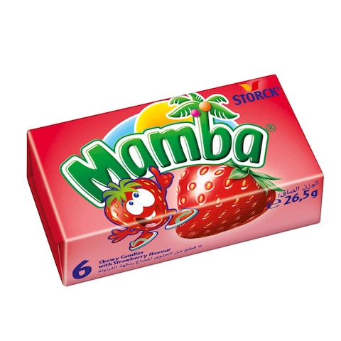 Storck Mamba Orange Flavour Chewy Candies 26.5g