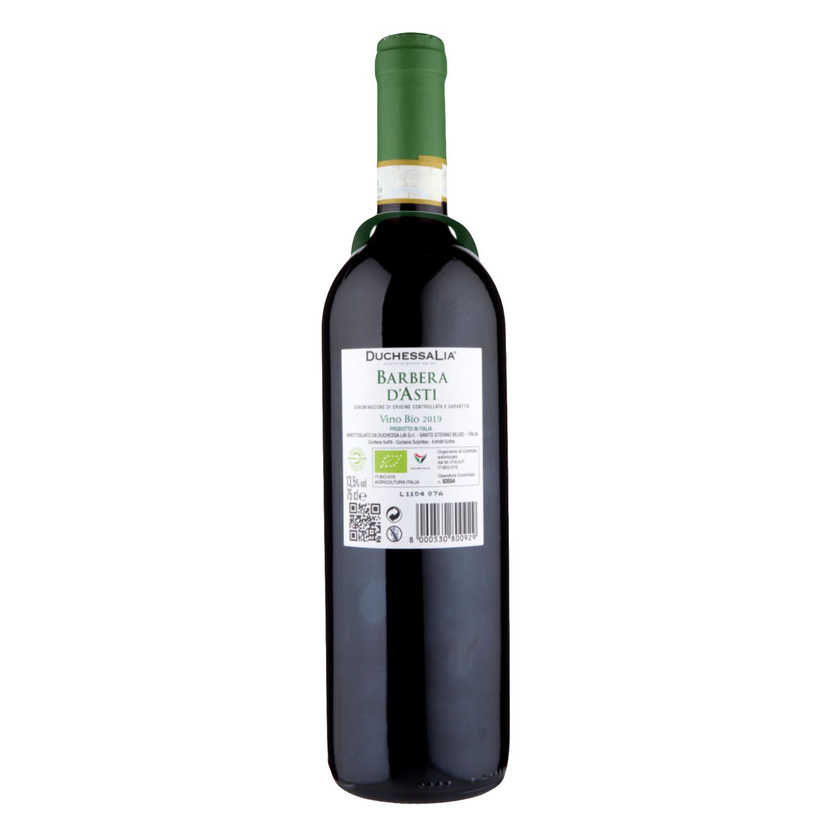 Duchessa Lia Barbera D&#39;Asti Vino Bio Red Wine 750Ml