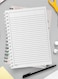 Lowha Spiral Notebook With 60 Sheets And Hard Paper Covers With Abstract Floral Design, For Jotting Notes And Reminders, For Work, University, School