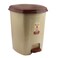 Polytime Dustbin Pedal 22 Liter Brown