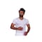 Jill M1809 Short Sleeves V-Neck Undershirt Men - Size 4 - White