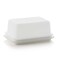 Tupperware Butter Dish, White, Plastic